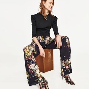 Zara High Waisted Floral Pant